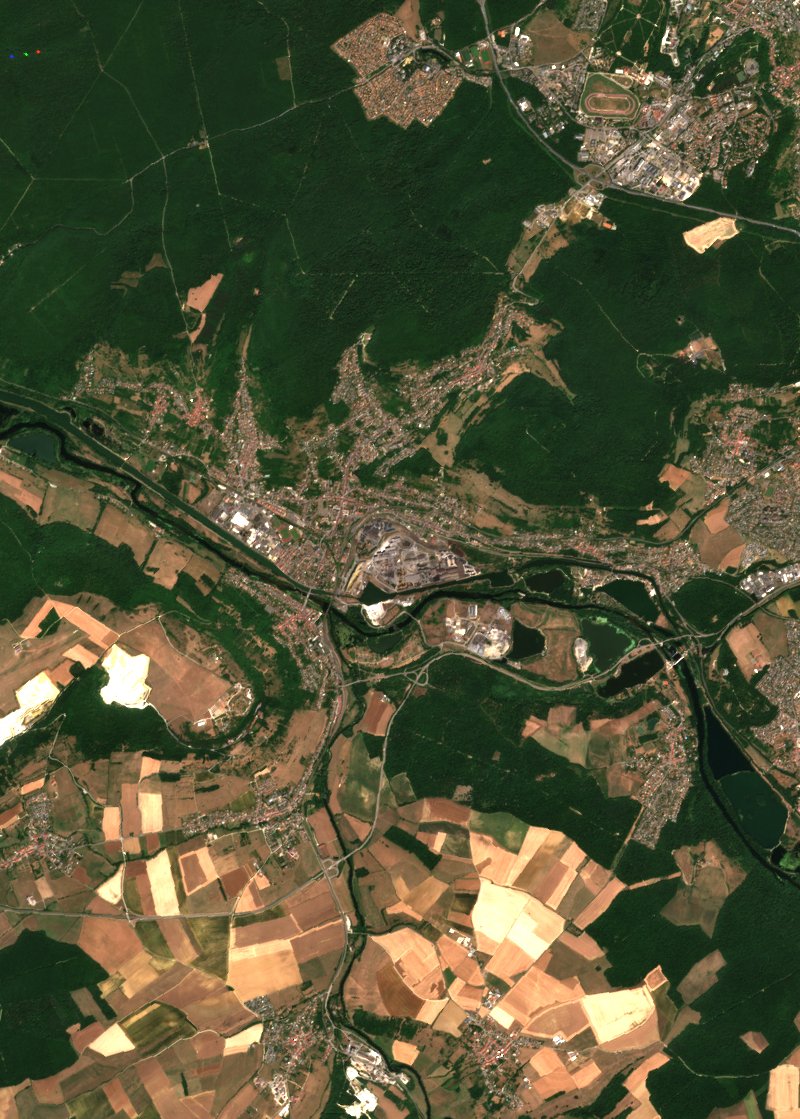 Neuves-Maisons seen by Sentinel-2 on 4 July