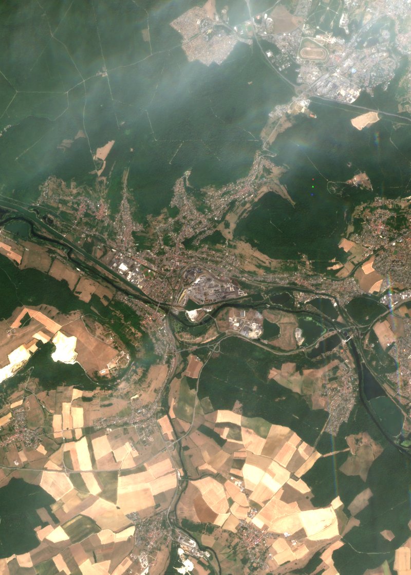 Neuves-Maisons seen by Sentinel-2 on 12 July
