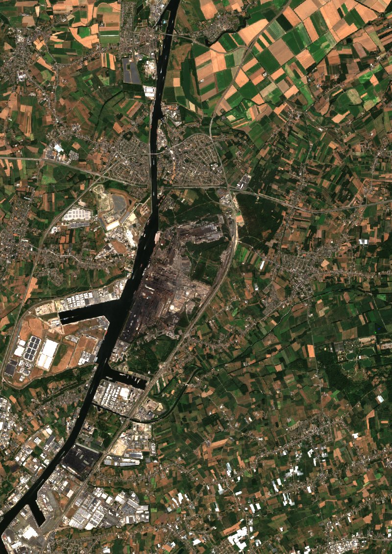 Winkel-Sainte-Croix (BE) seen by Sentinel-2 on 28 July