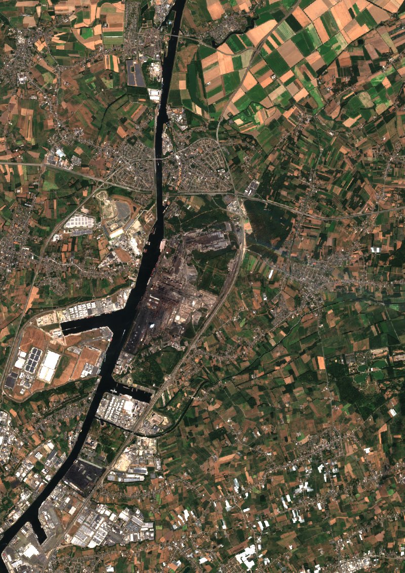 Winkel-Sainte-Croix (BE) seen by Sentinel-2 on 2 August